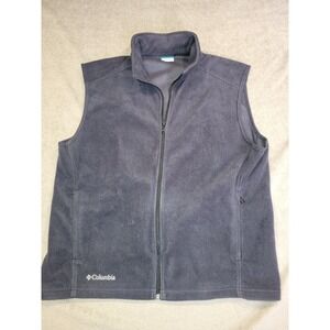 Columbia Men's Black Fleece Vest Size XL Outdoors Hiking